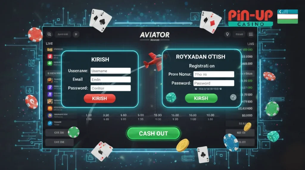Pin Up Aviator Login Ro'yxatdan O'tish