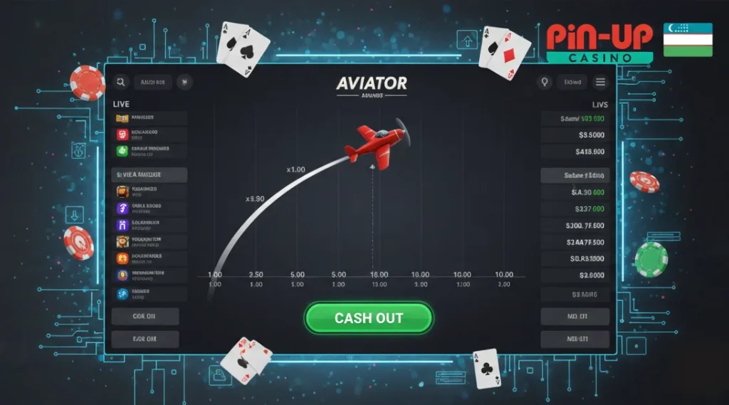 Pin Up Casino Aviator O'ynash